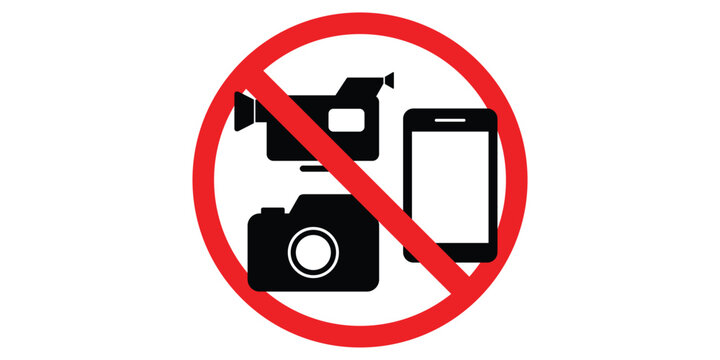 prohibition of taking photos, filming and using the phone