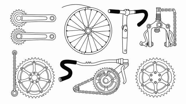 Bicycle parts and components assembly.