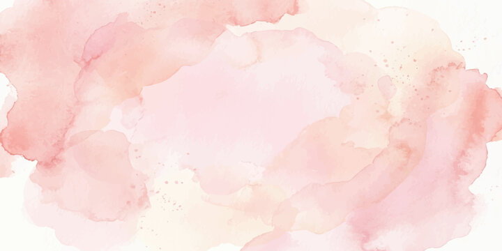 Pink abstract watercolor background with soft pink tones, floral rose-inspired texture, vintage paper pattern, cloud-like paint blots, and artistic nature design wallpaper