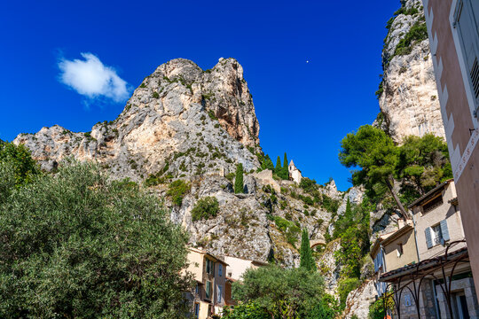 Moustiers-Sainte-Marie is a commune in the Provence-Alpes-Cote d'Azur region of Southeastern France
