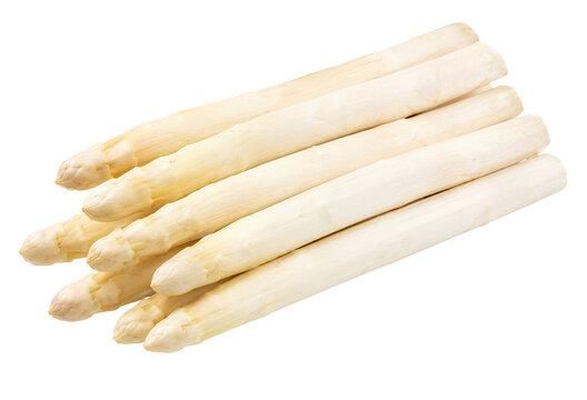 wei&szlig;er Spargel isoliert auf wei&szlig;em Hintergrund