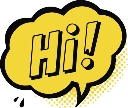 Sorry comic pop art text speech bubble apology emotion feeling expressive bold font colorful.