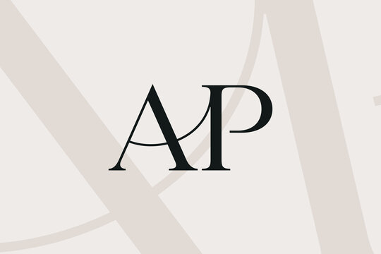 AP or PA letter logo icon design. Classic style luxury initials monogram.