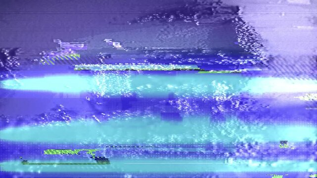 Electronic Signal Failure Overlay Fast Glitch Displacement Effect