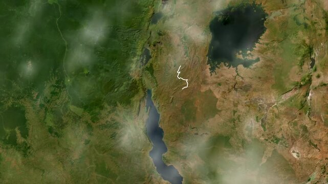 Burundi Country Animation 1080 footages