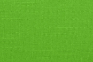 Fototapeta premium Light green linen fabric cloth texture background, seamless pattern of natural textile.