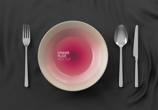 Dinner Plate Mockup