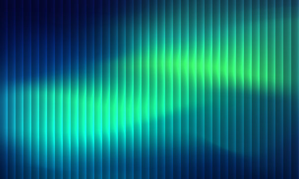 Modern glasses float inside glowing green neon vector composition with layered gradient effects. Shiny glass surfaces reflect abstract colorful waves the background. Elegant motion adds futuristic 