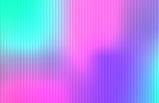 Abstract vector gradient textures shine on a vibrant neon background. Crystal glass layers reflect colorful light around modern glasses. Elegant curves add futuristic energy.