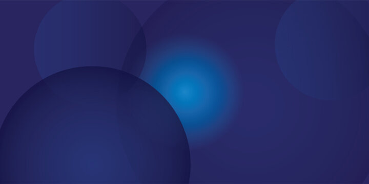 Abstract dark blue backround with circles. Vector illustration