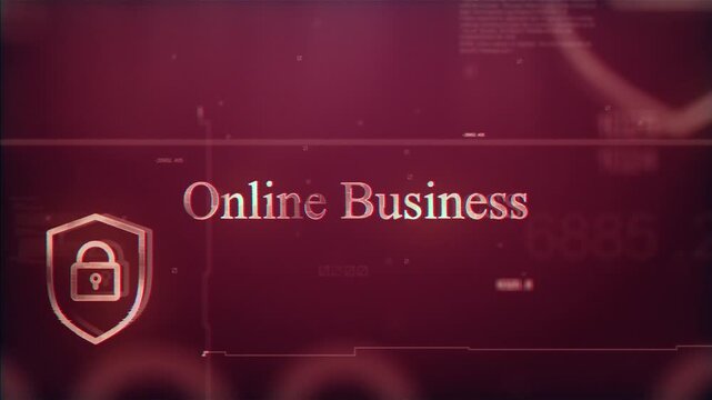 Online Business Futuristic Digital Background