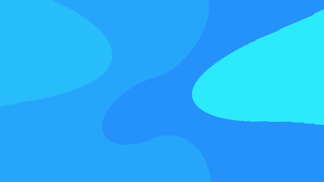 Smooth blue forms blend softly in motion