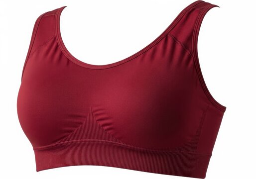 Elegant maroon strapless bra with delicate detailing