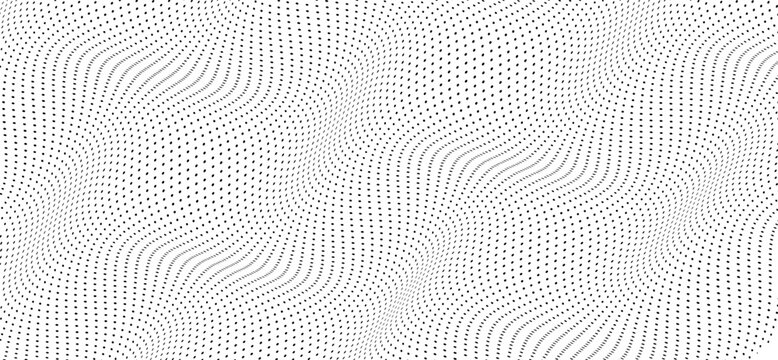 Dotted gradient halftone background. Horizontal seamless dots pattern in pop art style. Abstract modern stylish texture. Vector illustration.