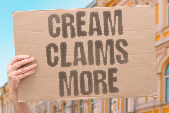 "Cream Claims More" Face creams claim to reverse aging despite no independent clinical evidence. FACE. CREAMS. REVERSE. AGING. EVIDENCE.