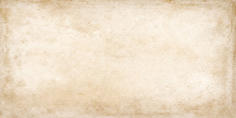 Fototapeta premium A vintage grungy old paper texture background features an antique aged parchment design with a stained beige canvas pattern and rough brown damaged surface for a blank retro wall wallpaper