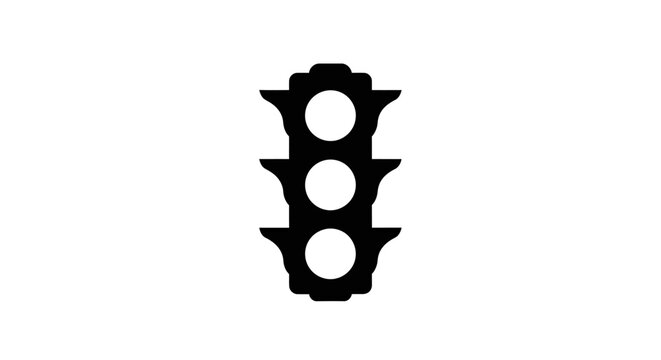 Traffic Light Signal Indicator Icon.