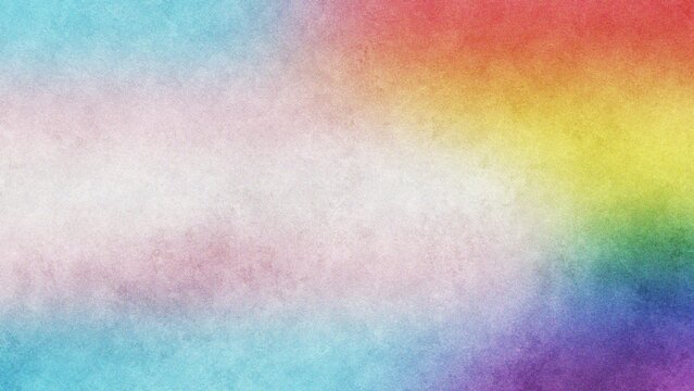 Abstract watercolor gradient blending rainbow colors celebrating Pride Month with soft textured background