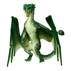 Fototapeta premium 3D Rendering Fairy Tale Dragon on White