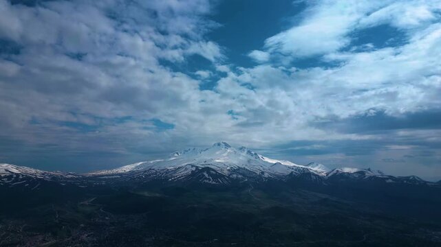 Dramatic Storm Clouds Opening to Blue Sky Timelapse