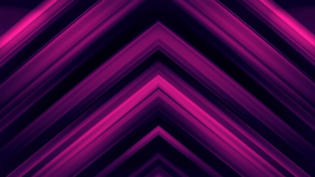 Vibrant purple hues form dynamic, converging arrow shapes