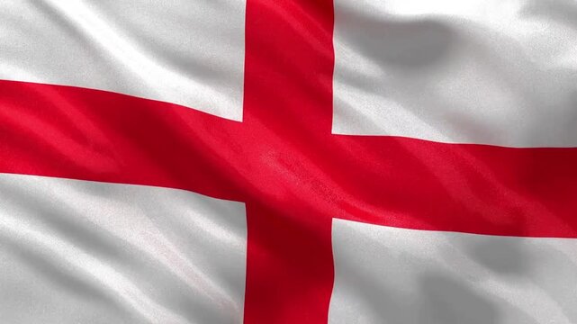 waving flag of england