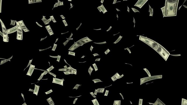 falling dollar bills