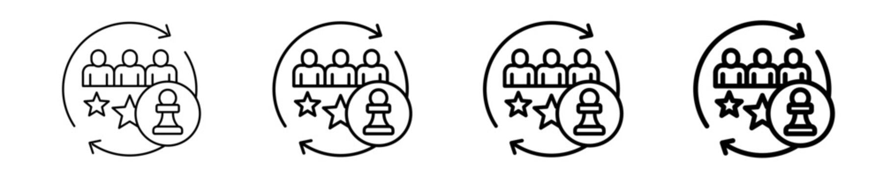 Customer Retention Icon Set Different Style Collection