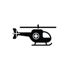 Obraz premium Medical Helicopter Icon – Symbol of Emergency Rescue and Air Ambulance