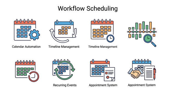 Workflow Scheduling Calendar Organization System.