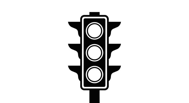 Traffic Light Signal Urban Road Sign.