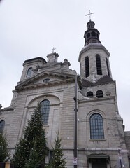 Naklejka premium Notre-Dame-de-Québec Cathedral Basilica in canada