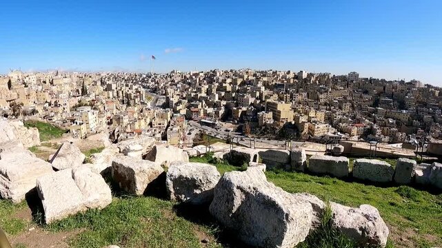 Amman city panorama view, Jordan