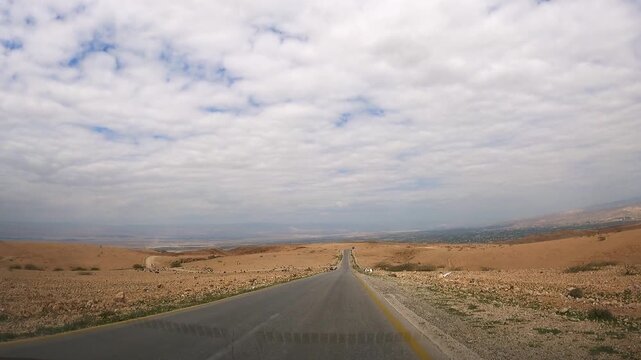 Jordan road to the Dead Sea