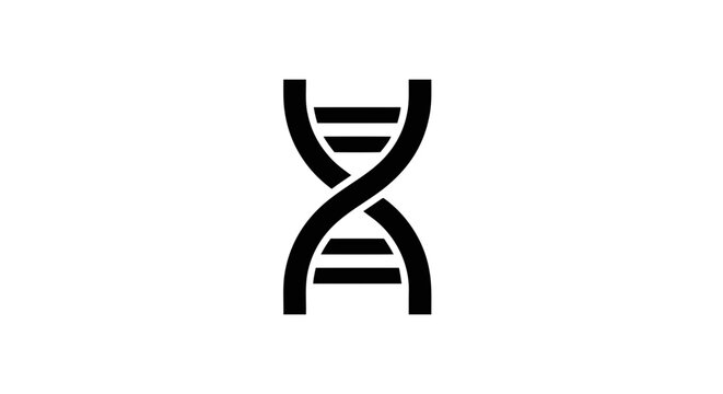 Vector illustration of dna helix icon, vector illustration on a transparent background
