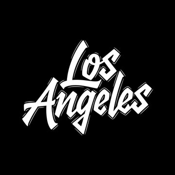 Los Angeles Text Graphic Design.