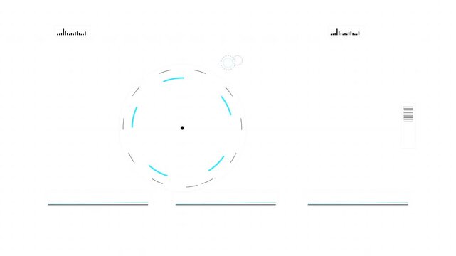 Dynamic Scientific Motion Animation Showcasing Advanced Technology and Futuristic Graphics in a High-Quality Video