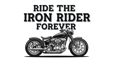 Obraz premium Vintage Motorcycle with Text.