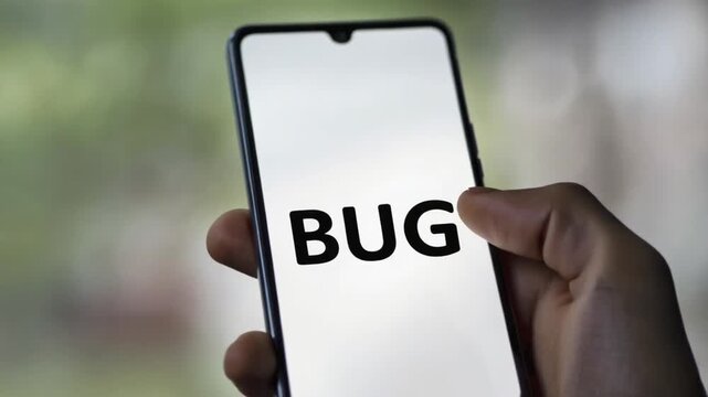 Bug on a mobile phone.
