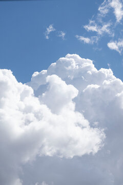 blue sky with white clouds