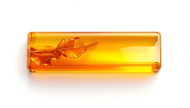 Captivating Amber Specimen - A Glimpse into Prehistoric Times with Preserved Insect.