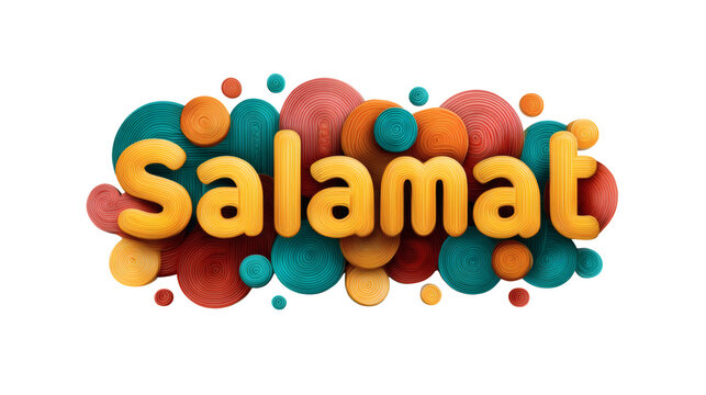 The word "Salamat" in modern rounded typography style, isolated on a white background