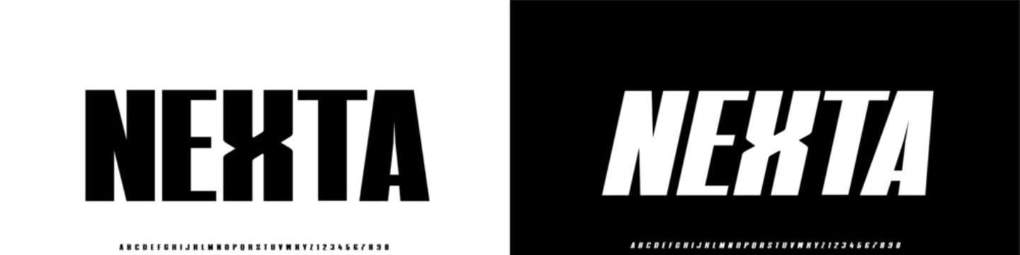 Nexta italic font, Modern clean rounded font perfect for branding, digital design, and contemporary visual identity