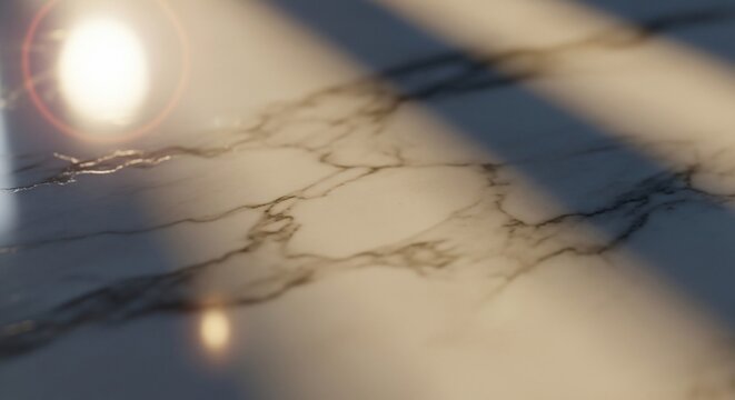 Marble surface sunlight