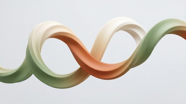 Circular Textile Lifecycle Abstract Visual for Sustainable Fashion and Circular Economy Presentation
