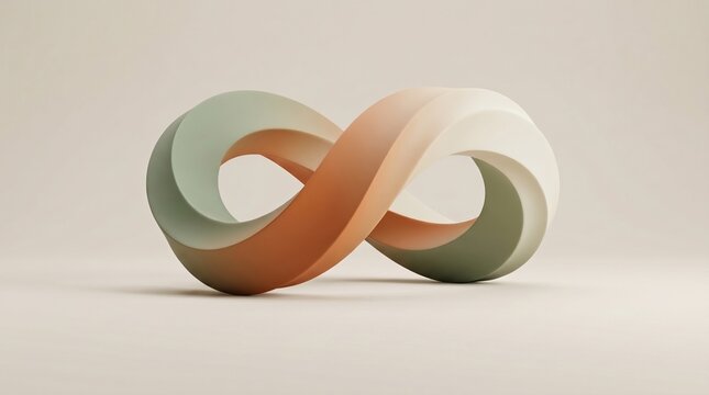 Circular Textile Lifecycle Abstract Visual for Sustainable Fashion and Circular Economy Presentation