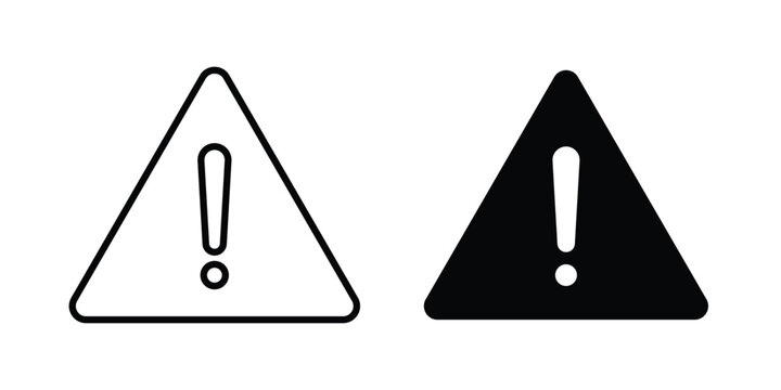 Notice icon design. Black outline pictogram