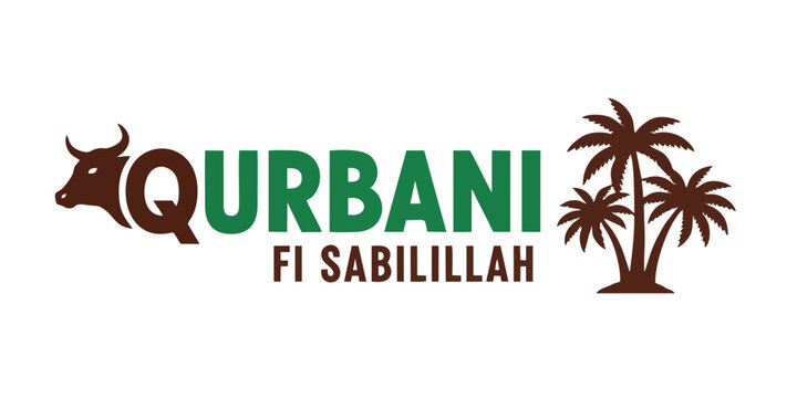 Qurbani Fi Sabilillah: Islamic Charity and Sacrifice Logo