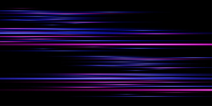 Abstract background featuring horizontal speed light lines in blue and pink tones.