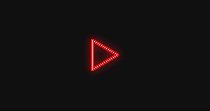 neon play arrow animation. neon play arrow icon. neon play arrow video. neon play arrow button